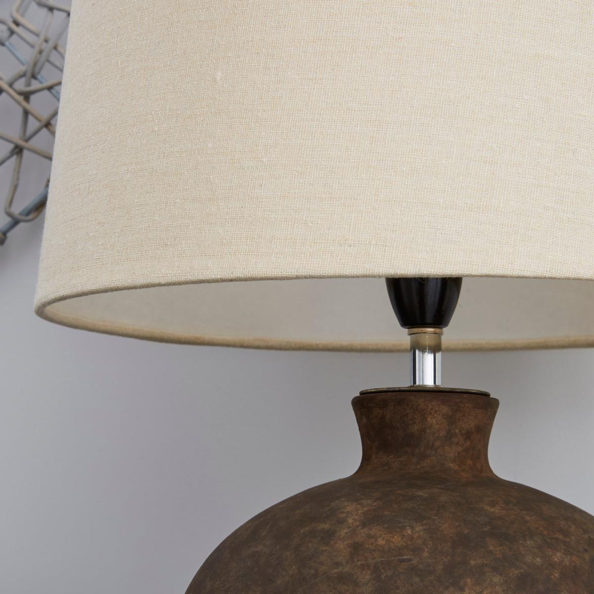 Santiago Large Washed Urn Table Lamp Light Brown / Natural – image 3
