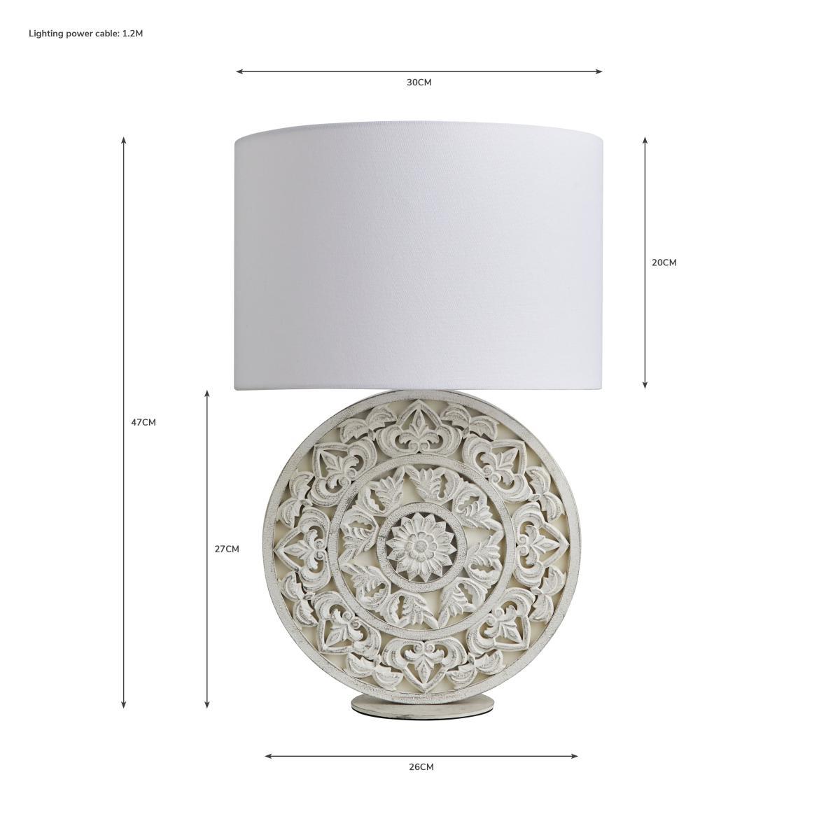 Samira Table Lamp White – image 6