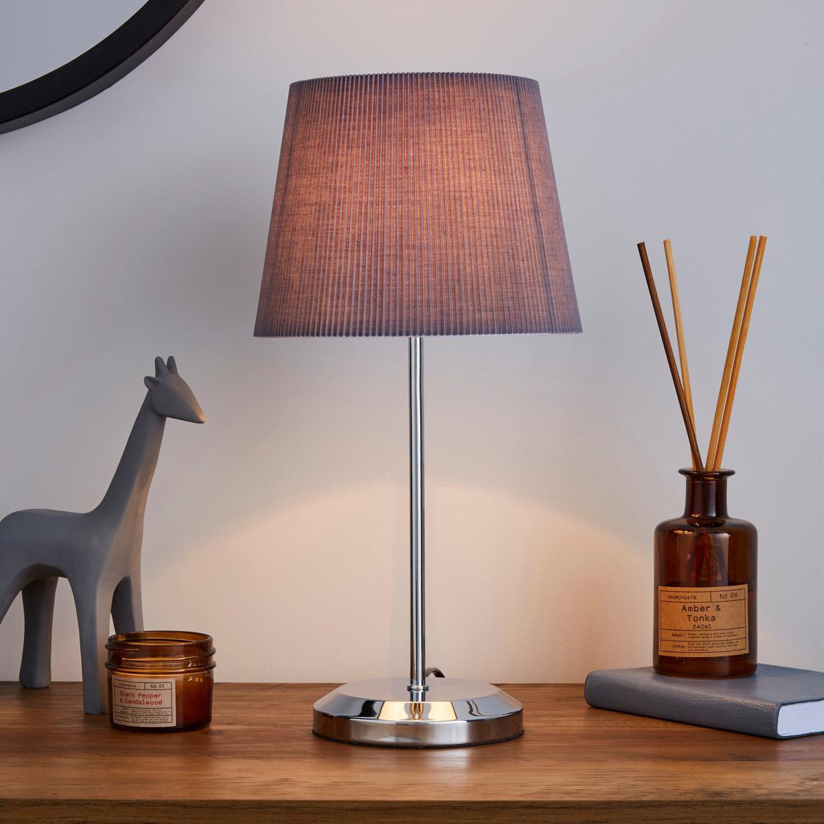 Jali Charcoal Table Lamp Charcoal – image 1