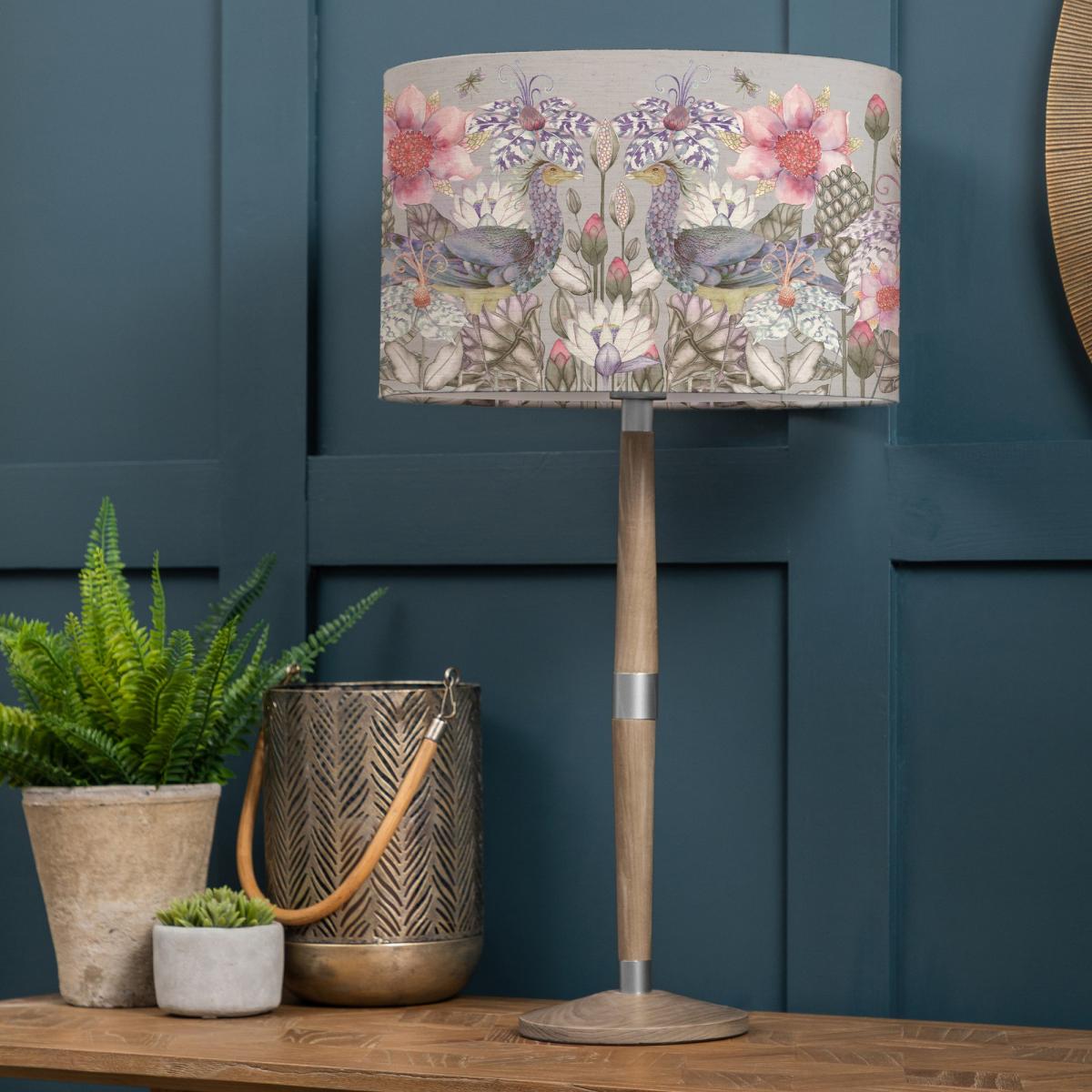 Solensis Large Table Lamp with Acanthis Shade Bronze – image 1