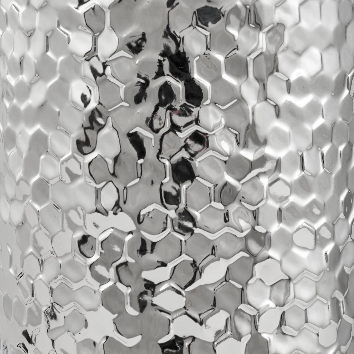 Vega Textured Ceramic Table Lamp Silver – image 4