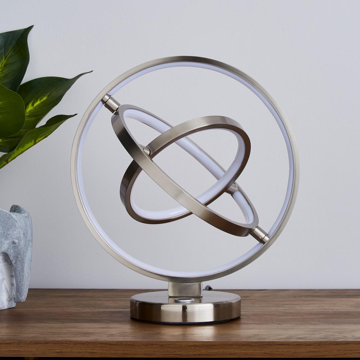 Chrome Ida Integrated LED Table Lamp Chrome – image 2