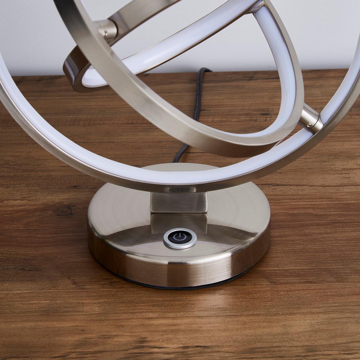 Chrome Ida Integrated LED Table Lamp Chrome – image 4
