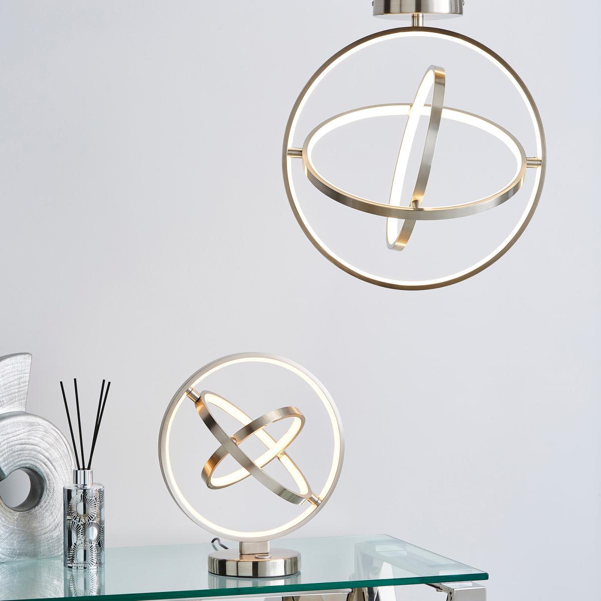 Chrome Ida Integrated LED Table Lamp Chrome – image 6