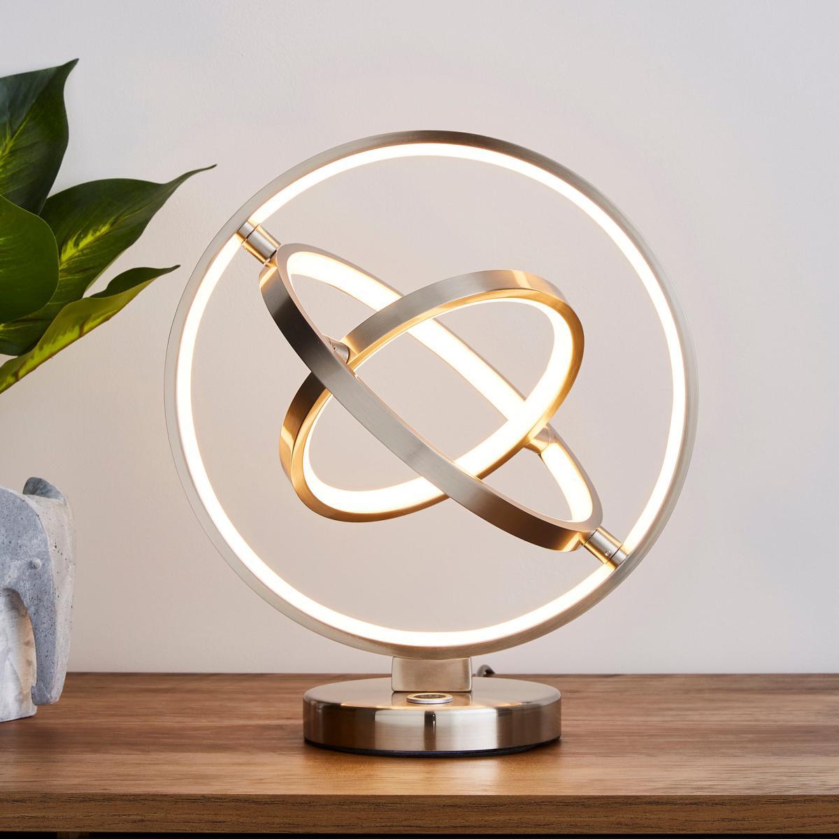Chrome Ida Integrated LED Table Lamp Chrome – image 1