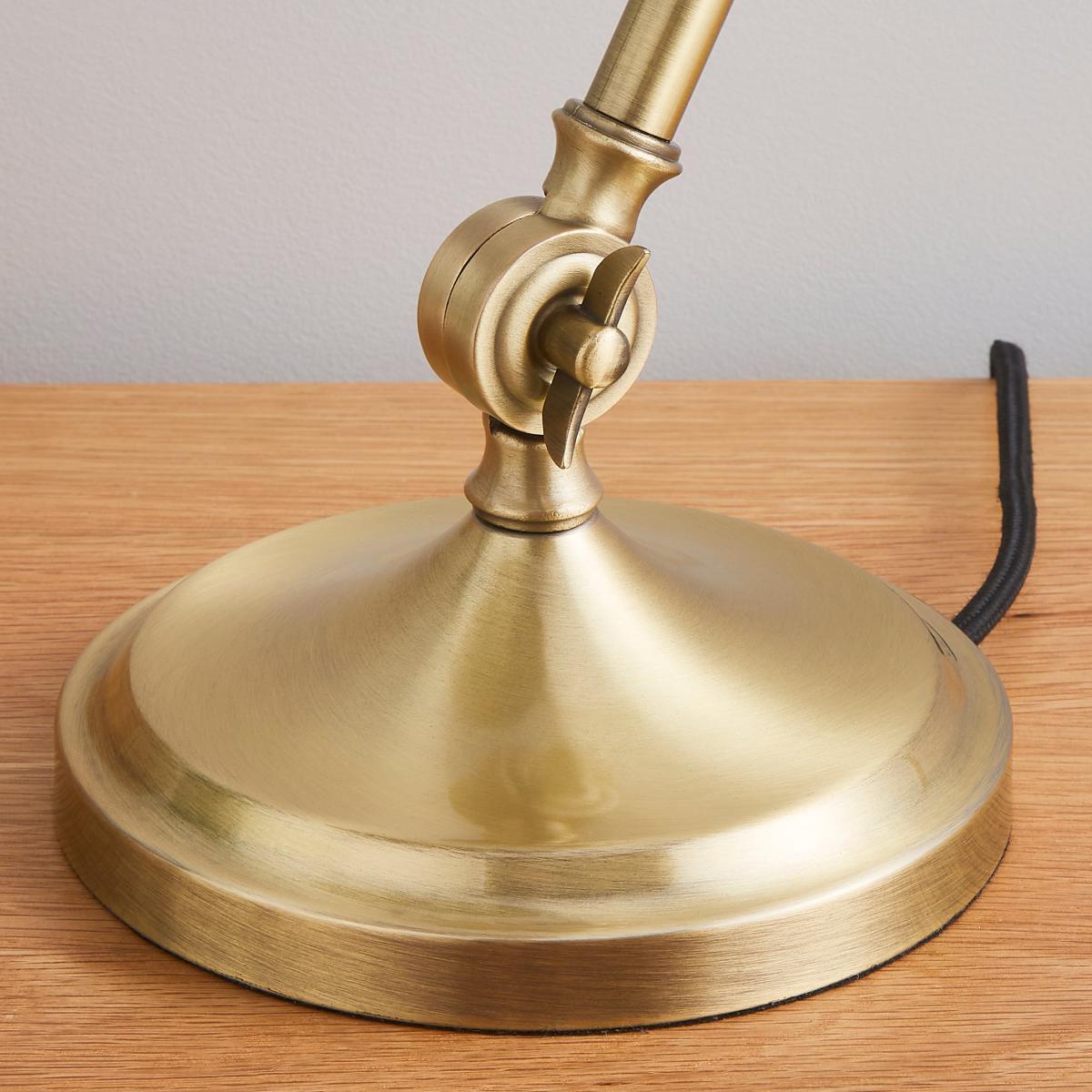 Churchgate Langton Antique Brass Table Lamp Gold – image 4