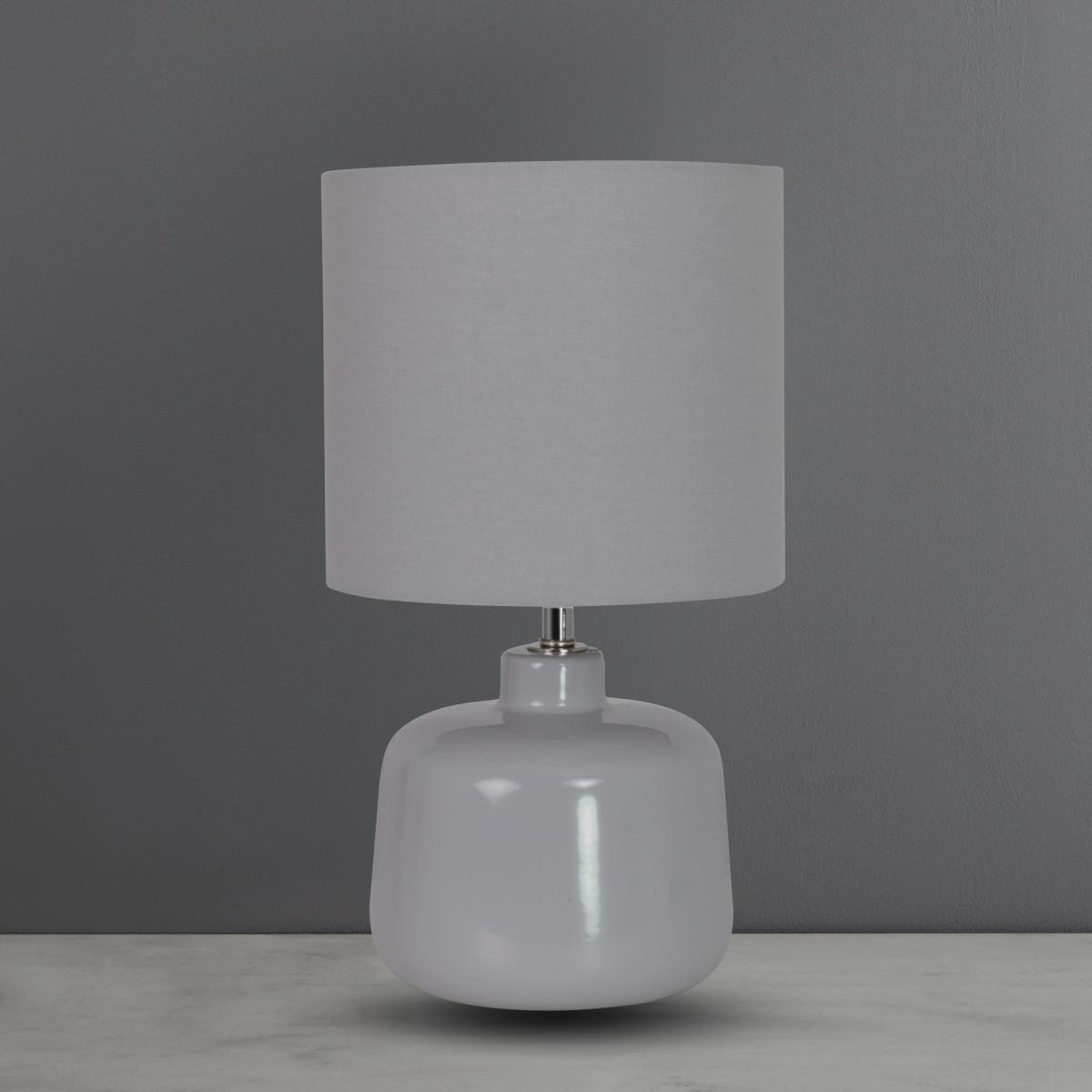 Oslo Ceramic Dove Grey Table Lamp Dove (Grey) – image 2