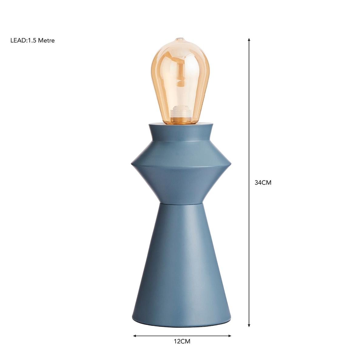 Geometric Shaped Table Lamp Grey – image 6