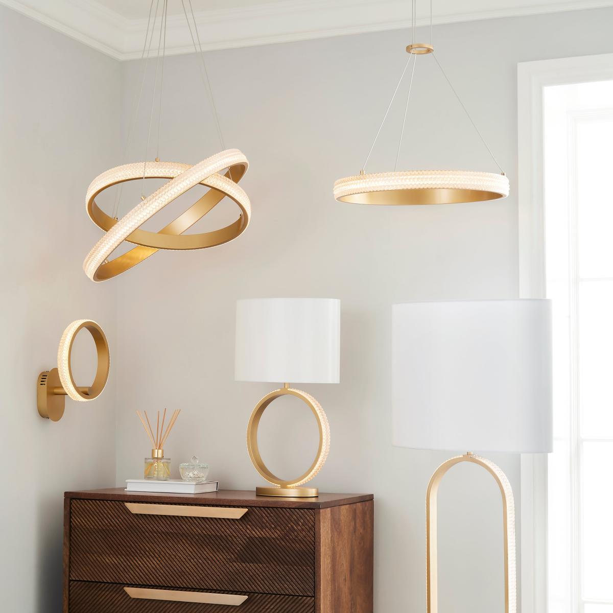 Hotel Harrogate Integrated LED Table Lamp Gold – image 6