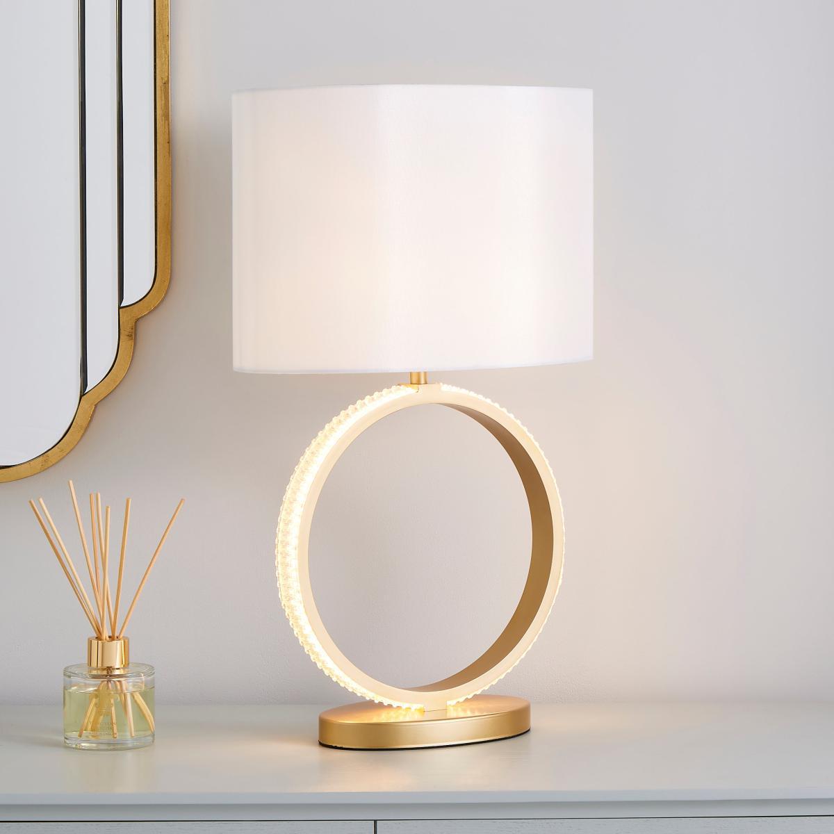 Hotel Harrogate Integrated LED Table Lamp Gold – image 1