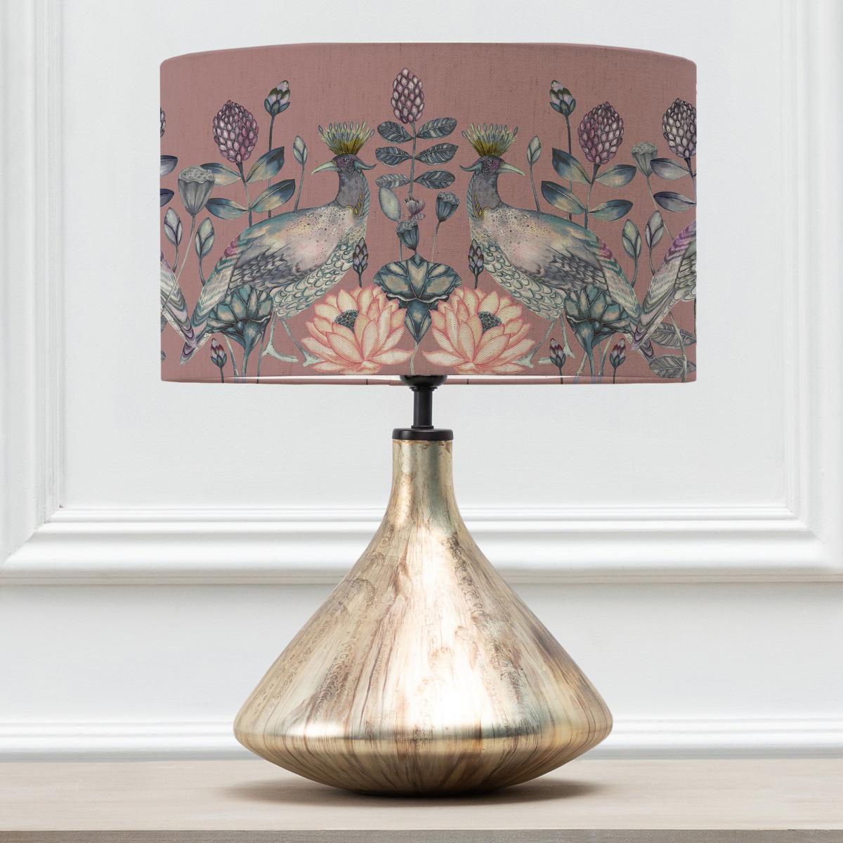 Luna Table Lamp with Ahura Shade Ahura Mauve Purple – image 2