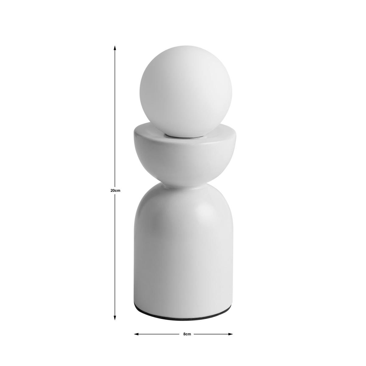 Elements Lunebar Table Lamp White Sand – image 5