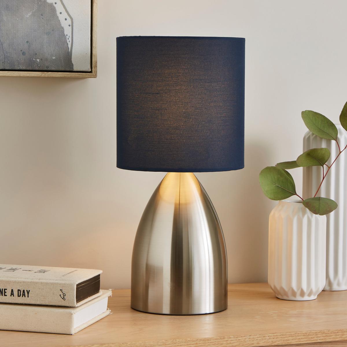 Valletta 3 Stage Touch Table Lamp Blue – image 1
