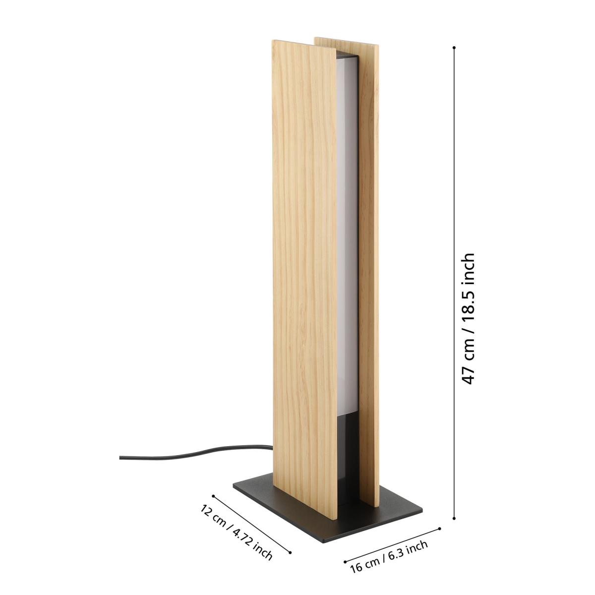 EGLO Anchorena-Z Dimmable Table Lamp Wood (Brown) – image 4
