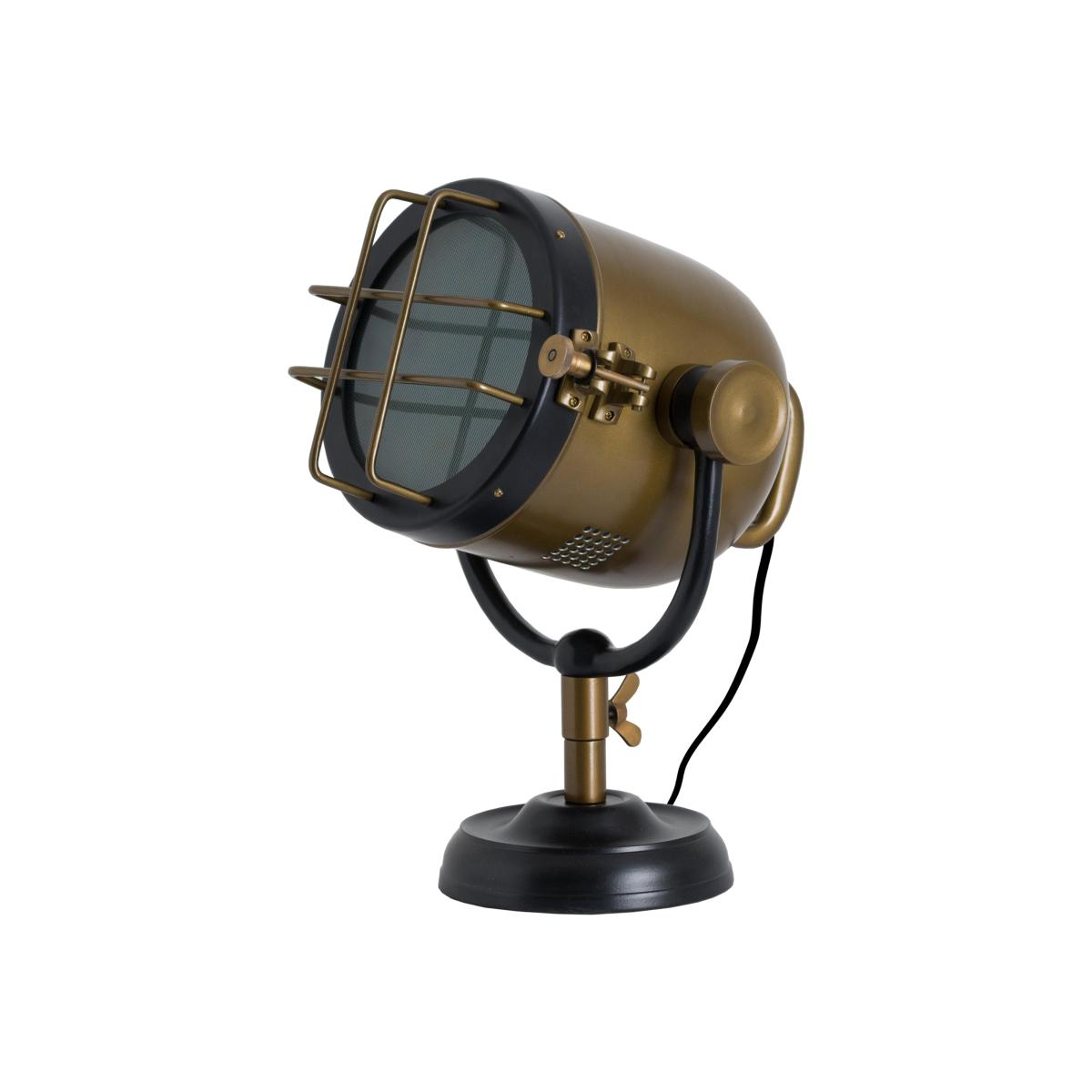 Brass Industrial Spotlight Table Lamp – image 1