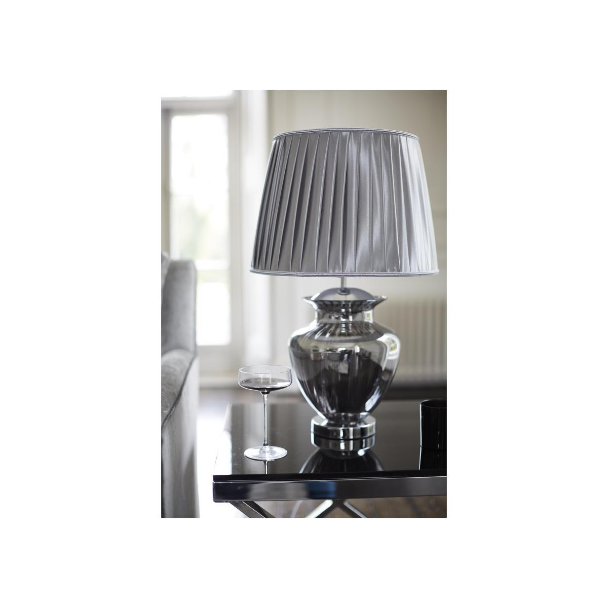 Urn Smoked Chrome Table Lamp - Grey – image 2