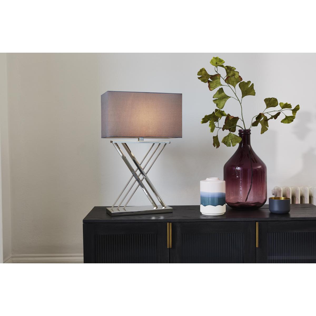 Farren Nickel Table Lamp - Silver – image 2