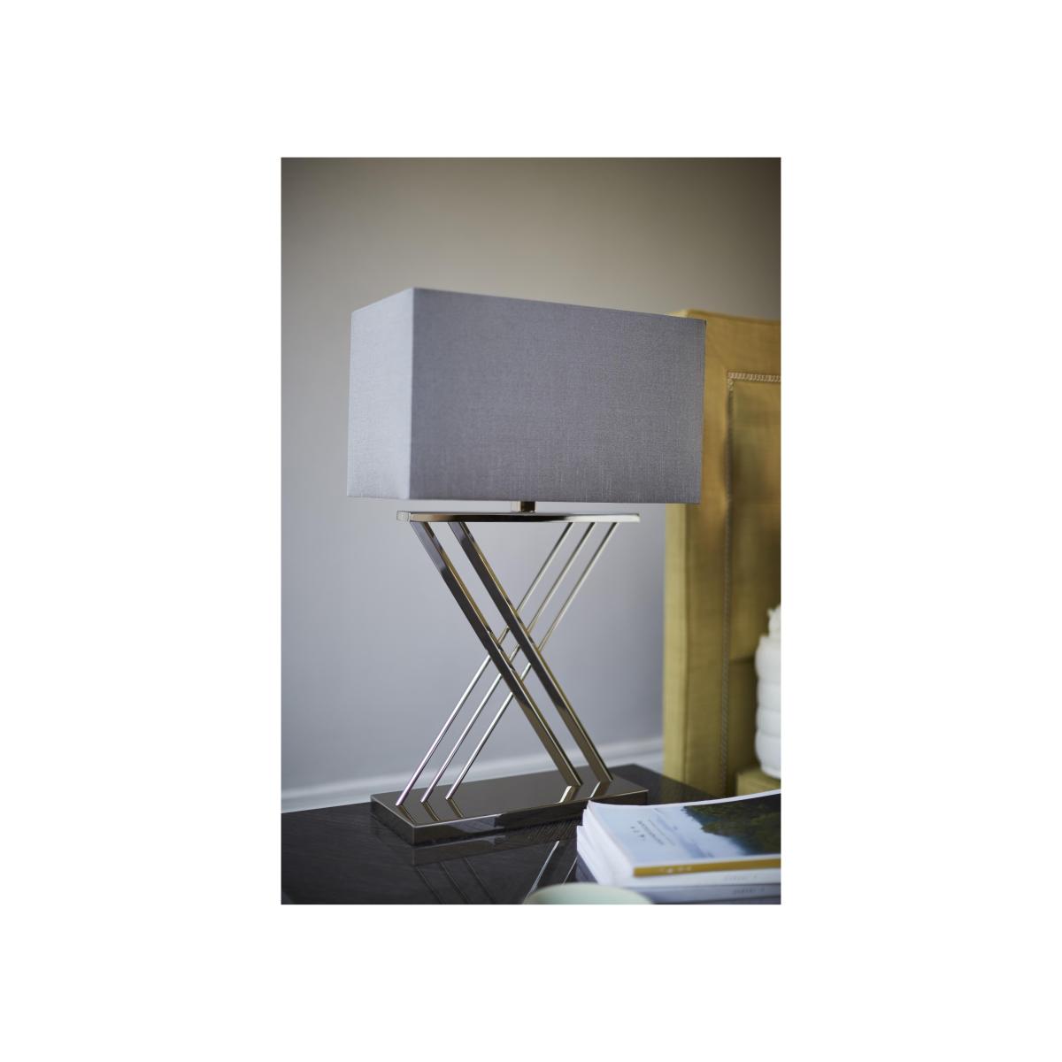 Farren Nickel Table Lamp - Silver – image 3