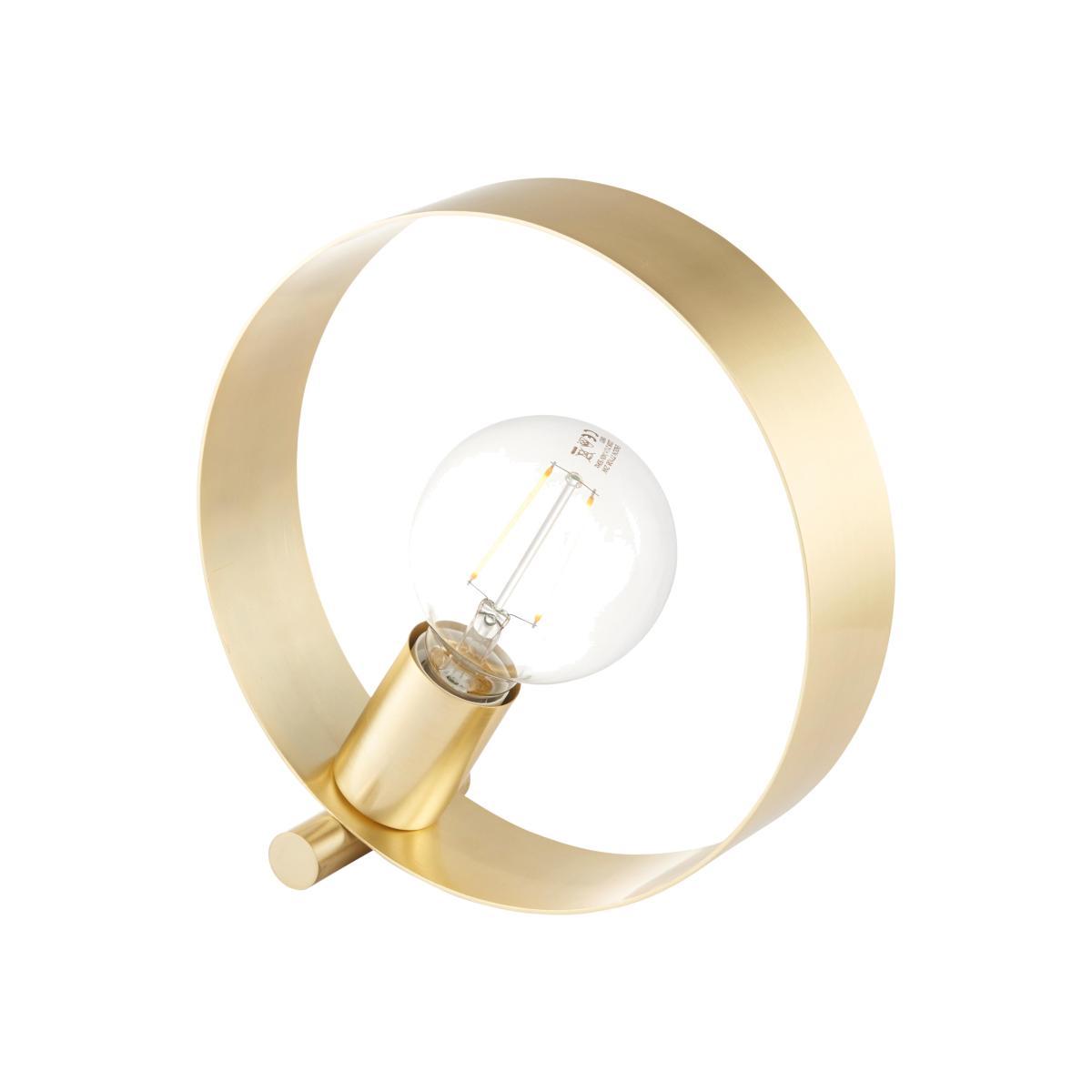 Hoop Table Lamp Brushed Brass