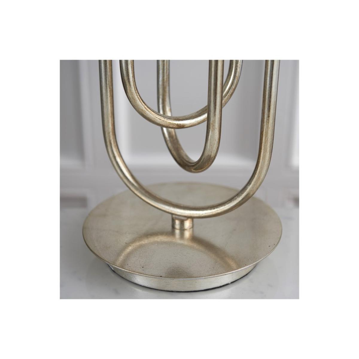 Modern Antique Silver Table Lamp - Meera – image 3