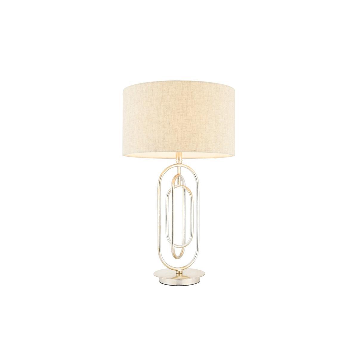 Modern Antique Silver Table Lamp - Meera – image 4
