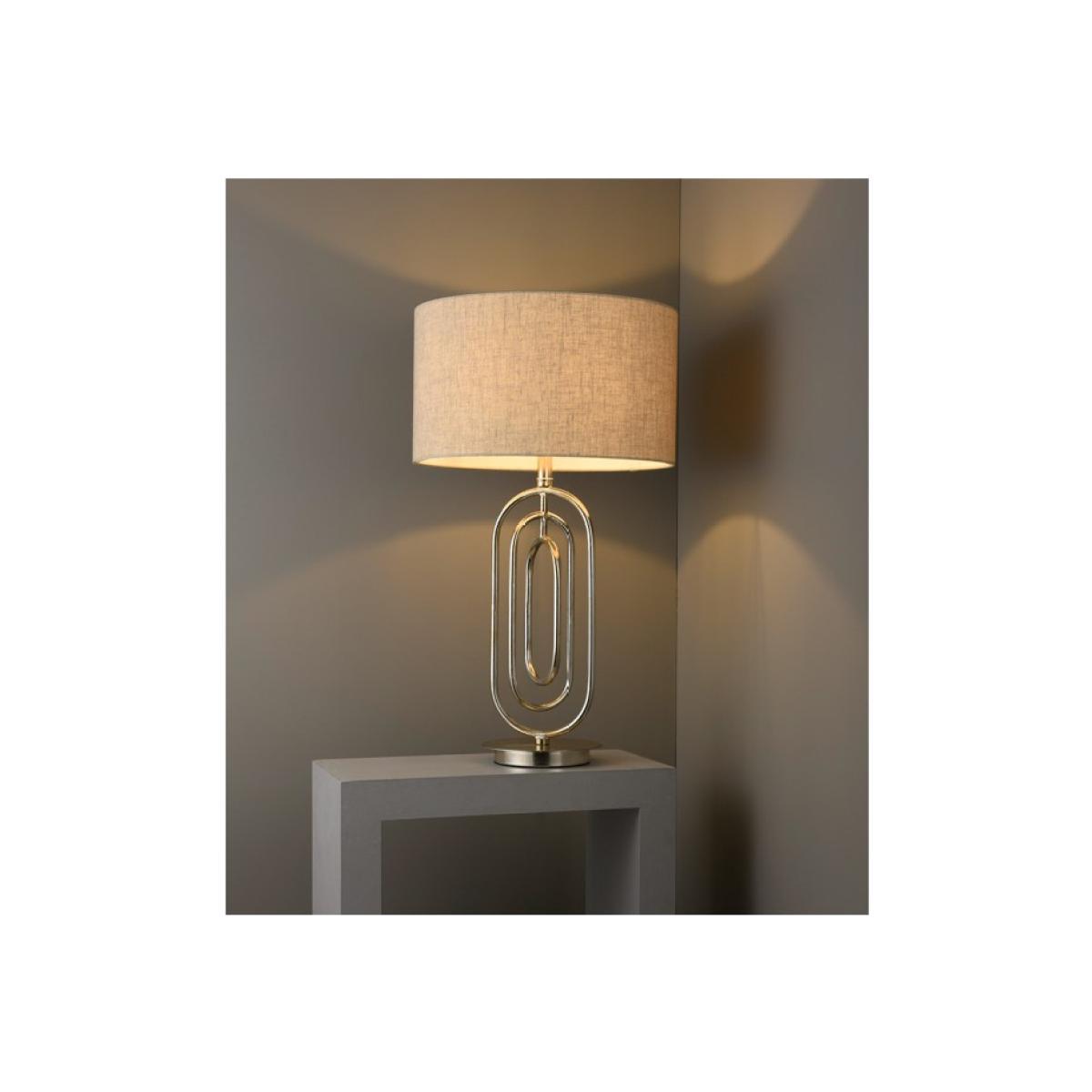 Modern Antique Silver Table Lamp - Meera – image 1