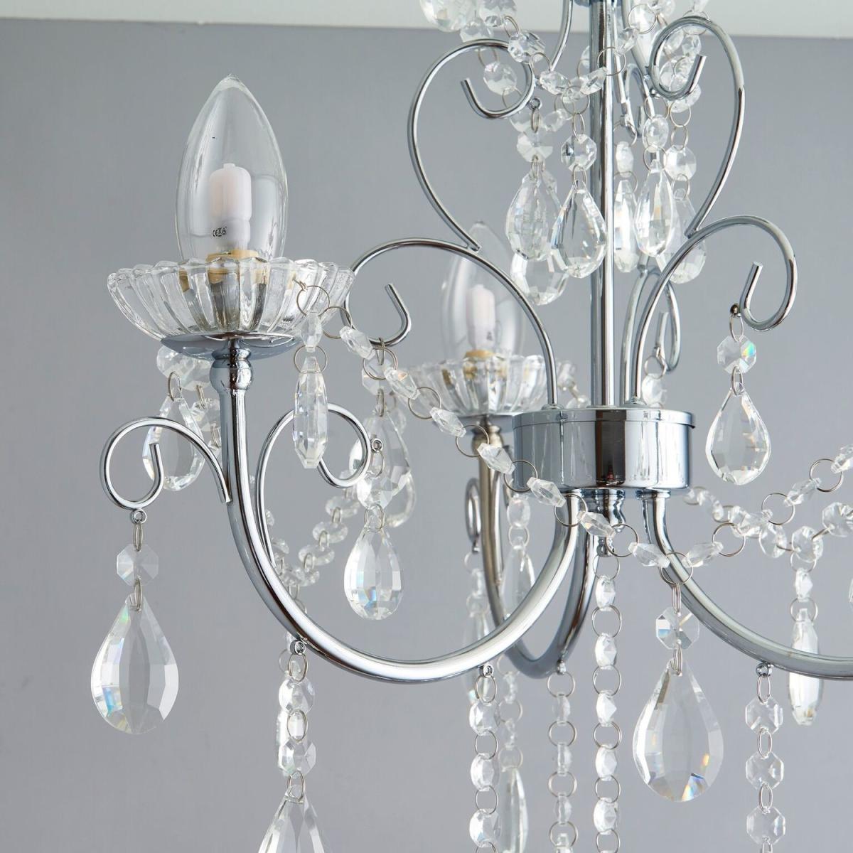 Chandelier with 3 Lights & Crystals - Tabitha – image 3