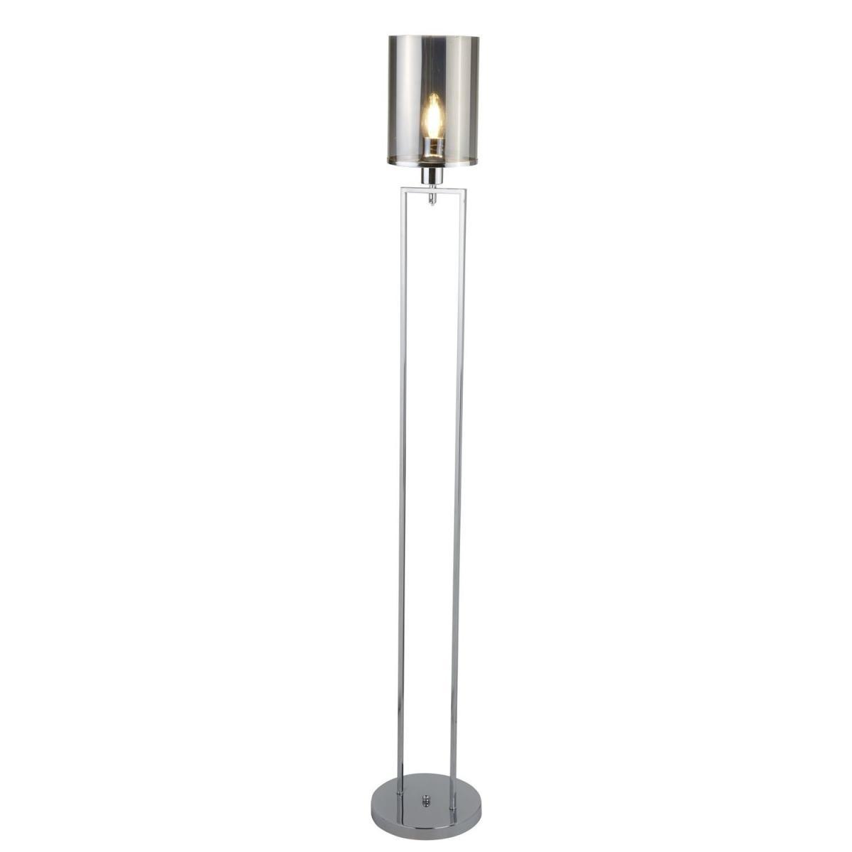 Chrome & Smoked Glass Floor Lamp - Catalina – image 3