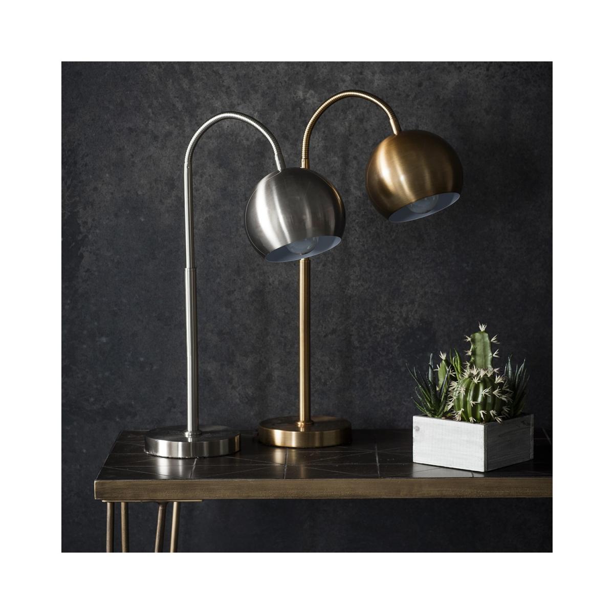 Dallas Desk Lamp with Nickel Effect Finish – image 2