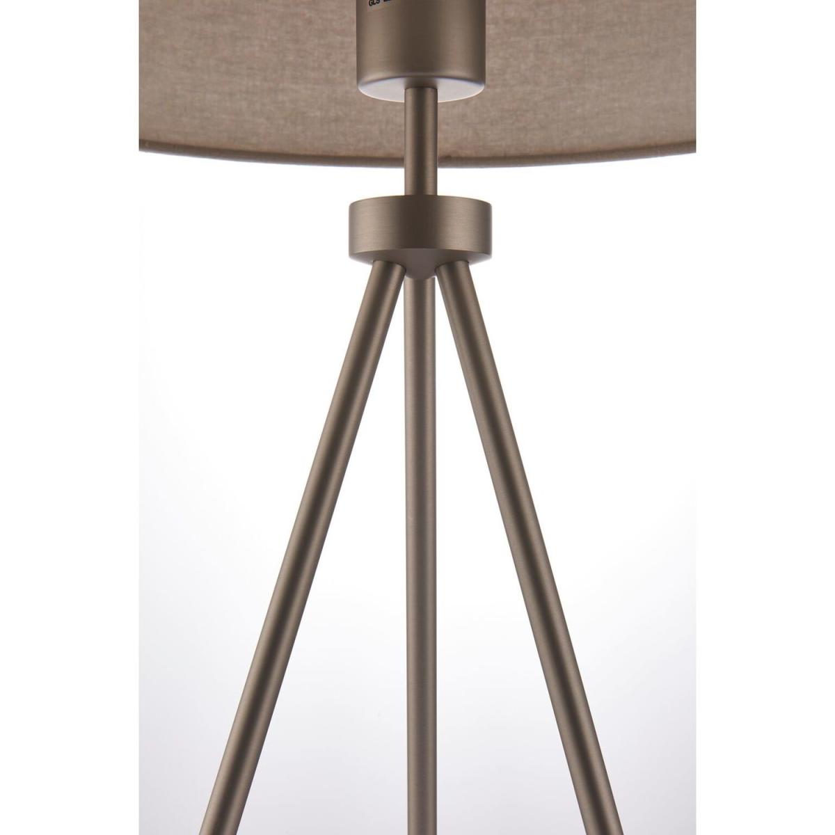 Grey Shade Nickel Tripod Table Lamp - Tri – image 2