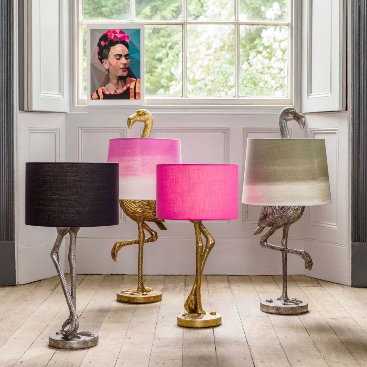 Gold Leggy Flamingo Table Lamp