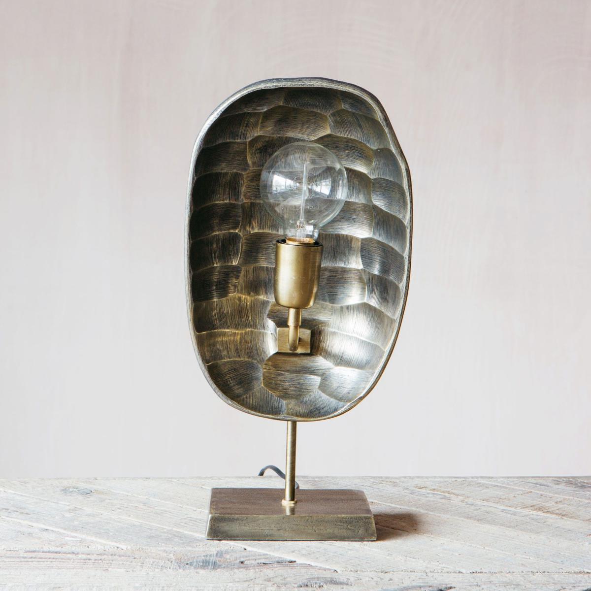 Gold Hammered Table Lamp – image 2