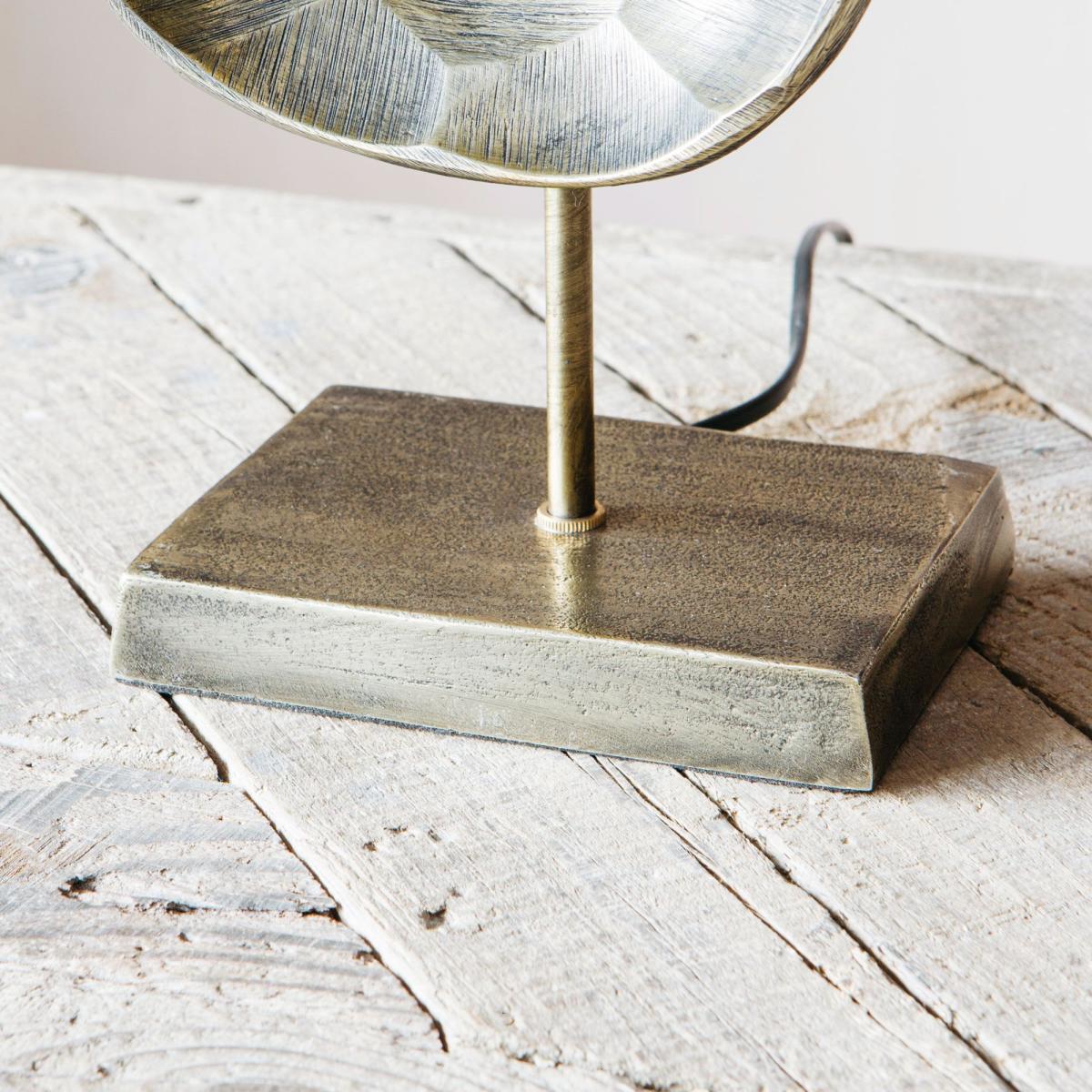 Gold Hammered Table Lamp – image 4