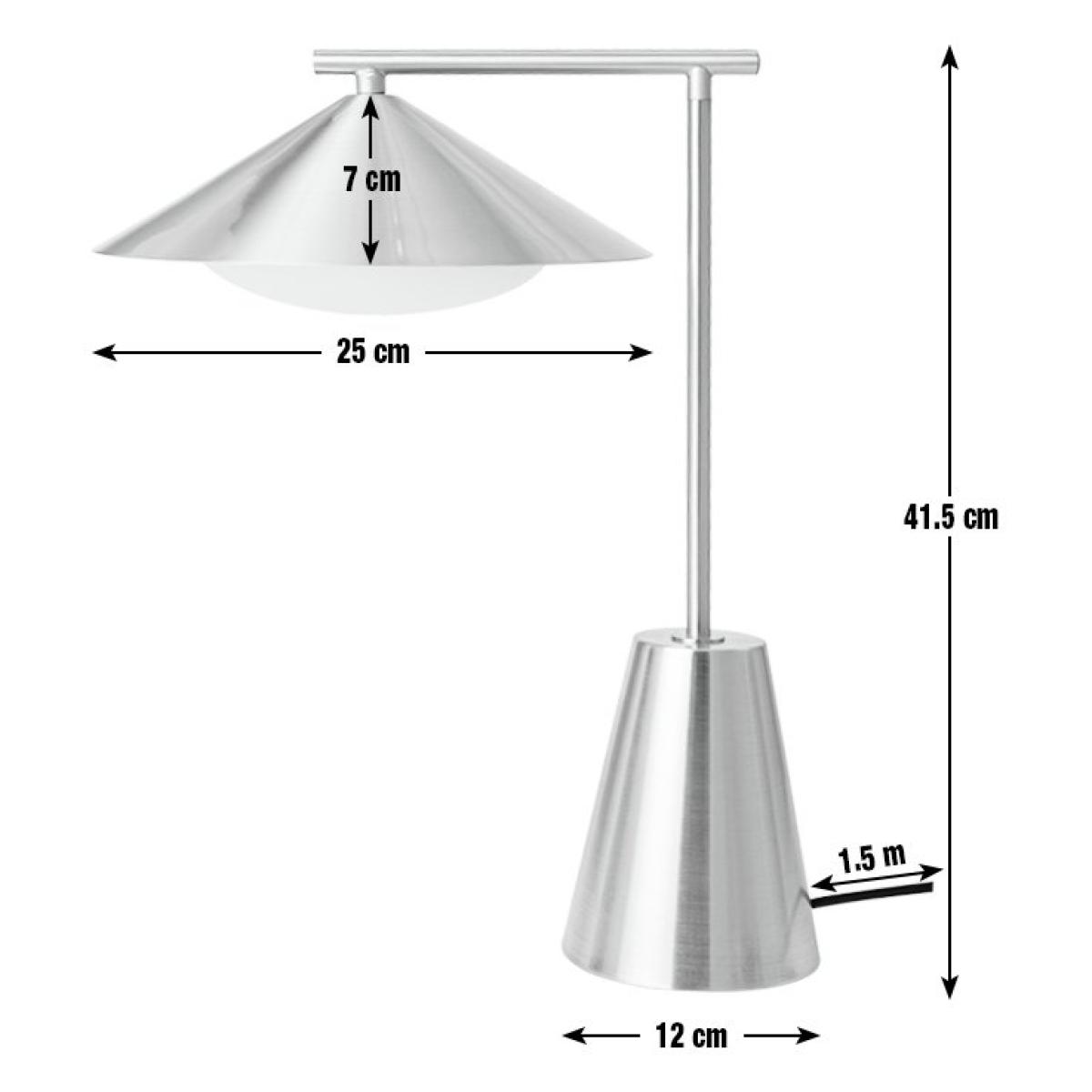 Habitat Brushed 41cm Metal Table Lamp - Brass – image 3