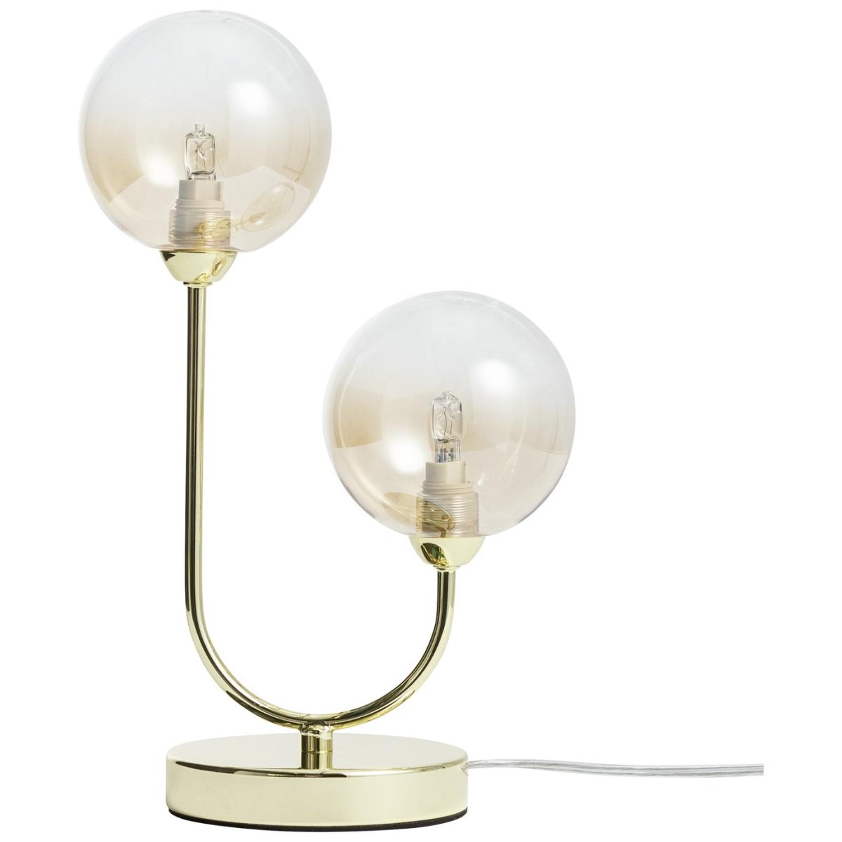 Habitat Ombre Glass Metal Table Lamp - Brass – image 4