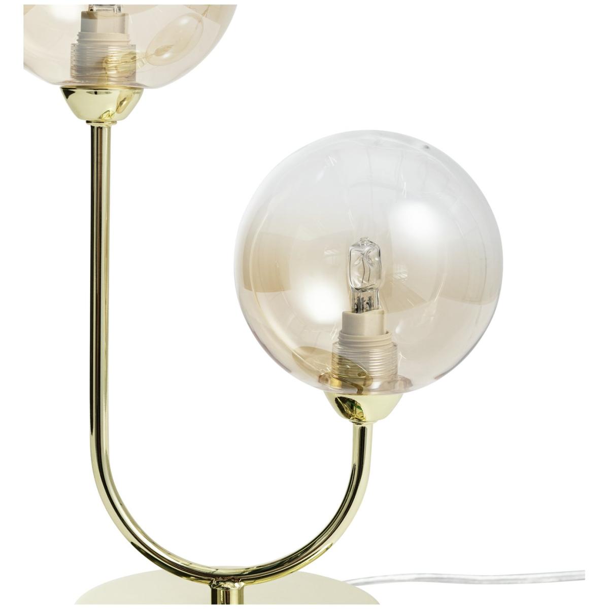 Habitat Ombre Glass Metal Table Lamp - Brass – image 5