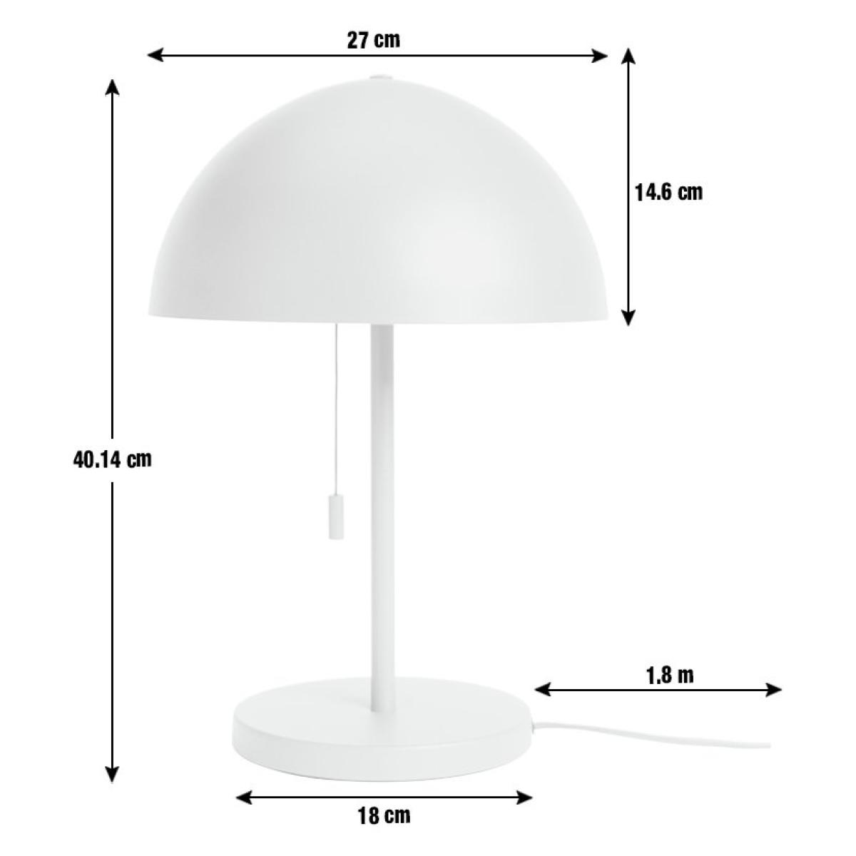 Habitat Mushroom 40cm Metal Table Lamp - Green – image 3