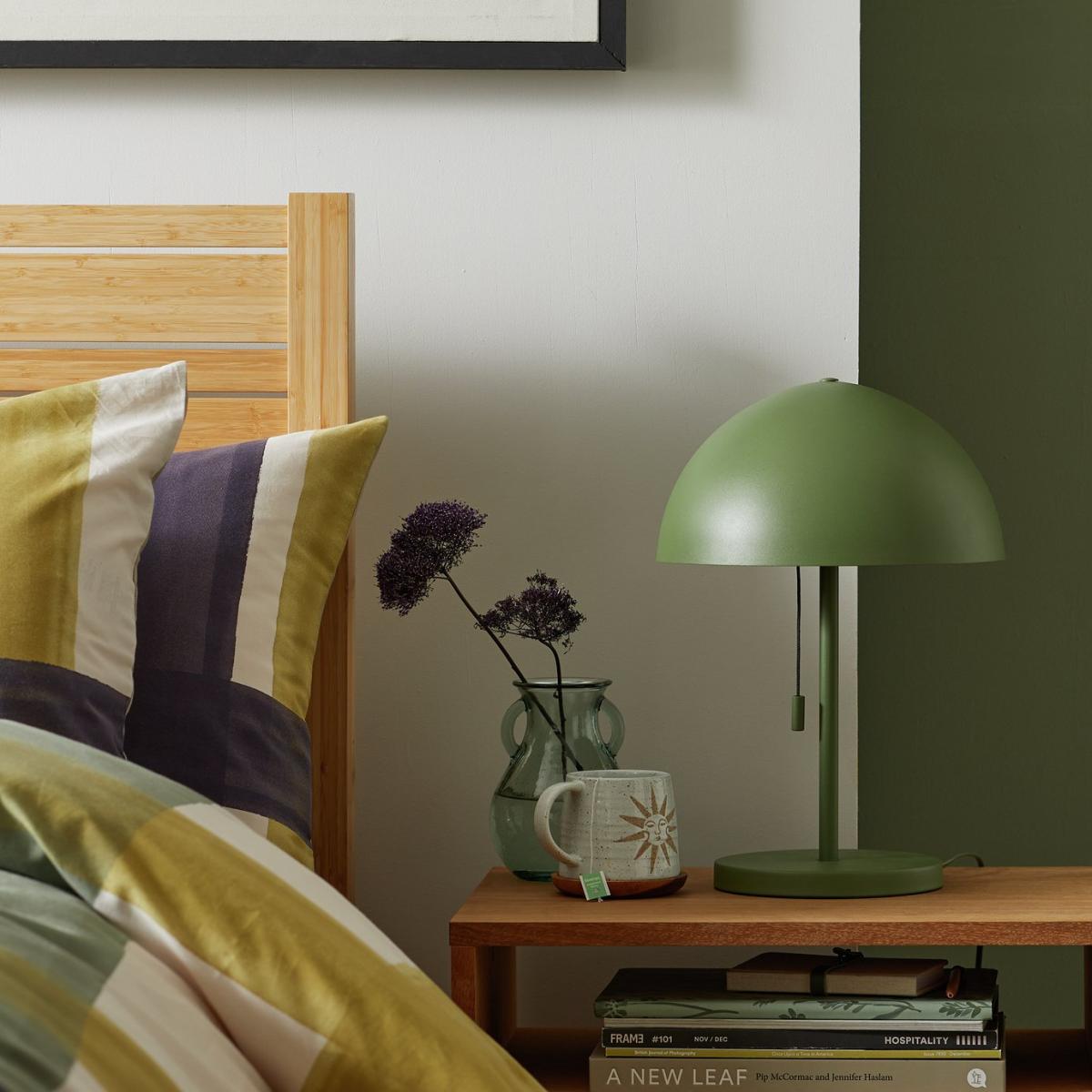 Habitat Mushroom 40cm Metal Table Lamp - Green – image 1