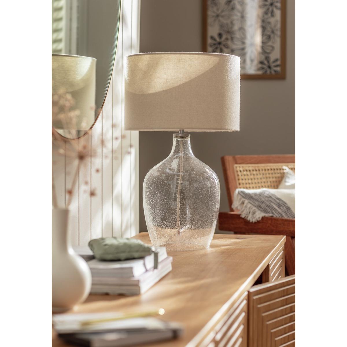 Habitat Abas Bubble Glass Table Lamp - Cream – image 2