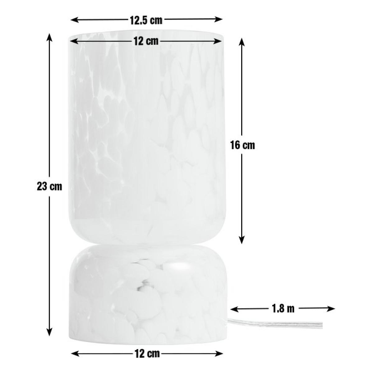 Habitat Confetti Glass Table Lamp - White – image 3