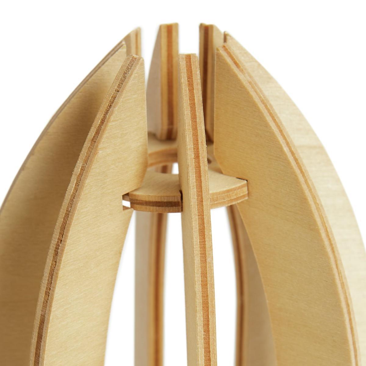 Habitat Kids Wooden Rocket Table Lamp - Natural – image 4