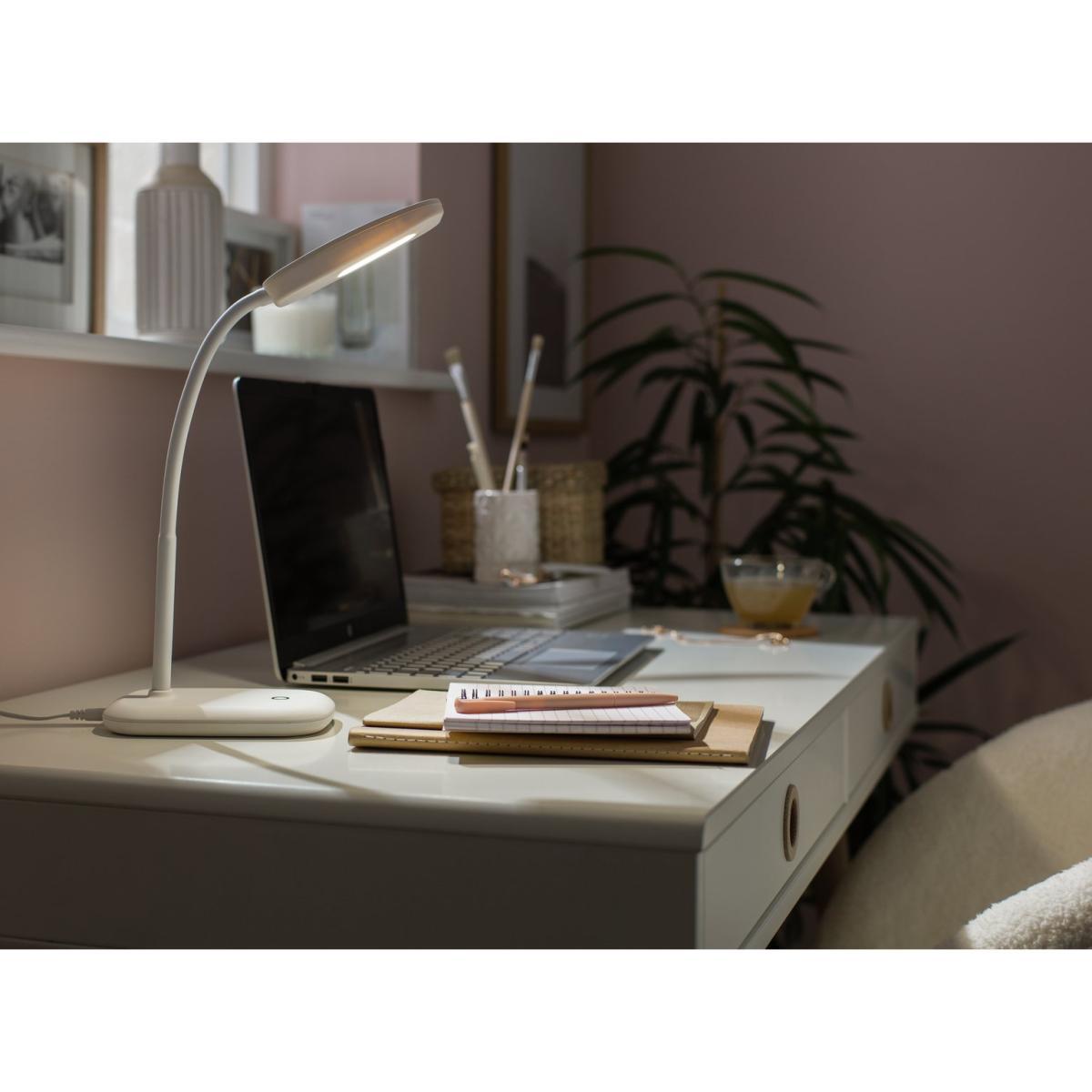 Habitat Silby LED Soft Touch Desk Lamp - White – image 2
