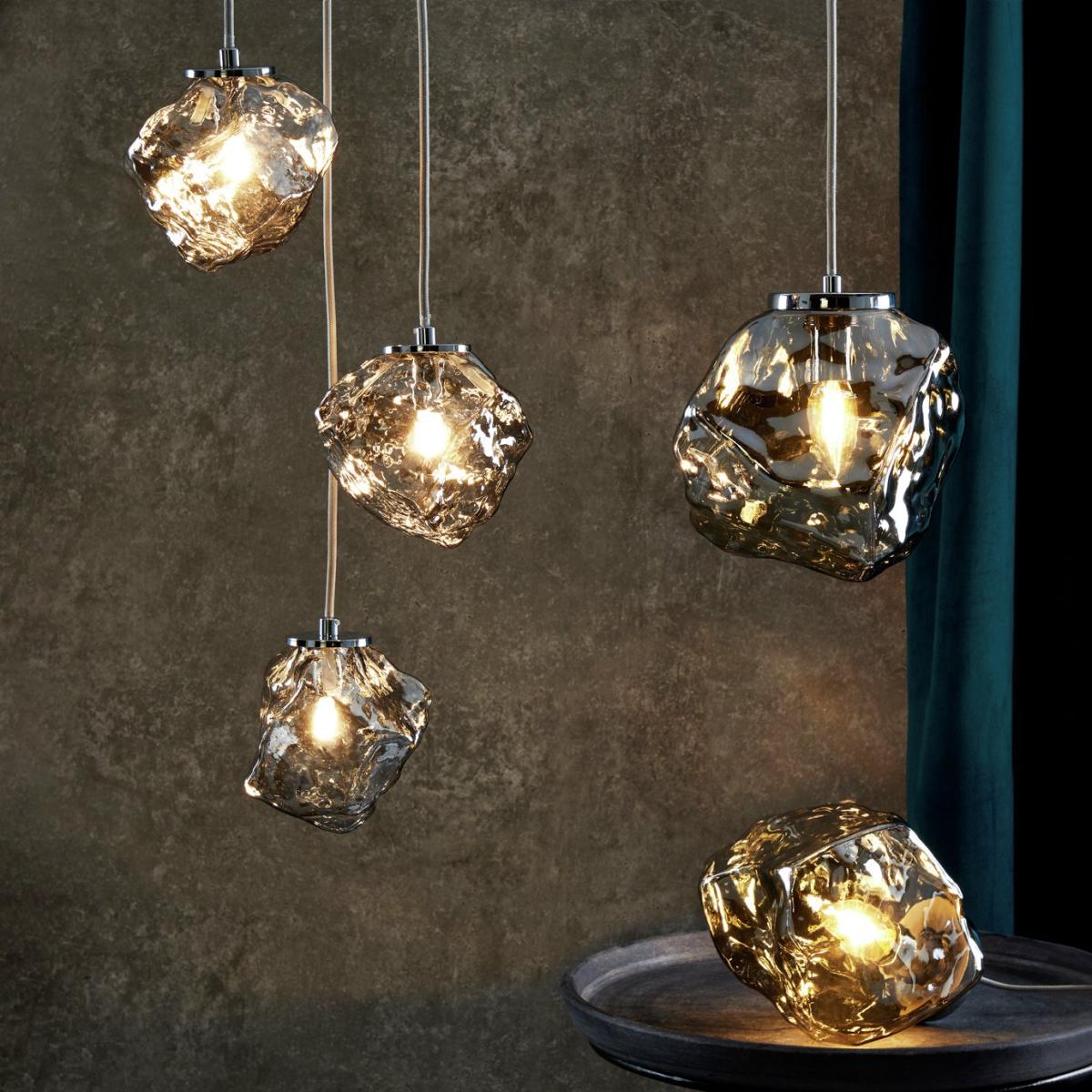Shore Light Roxanne Tinted Glass Table Lamp - Smoke Grey – image 5