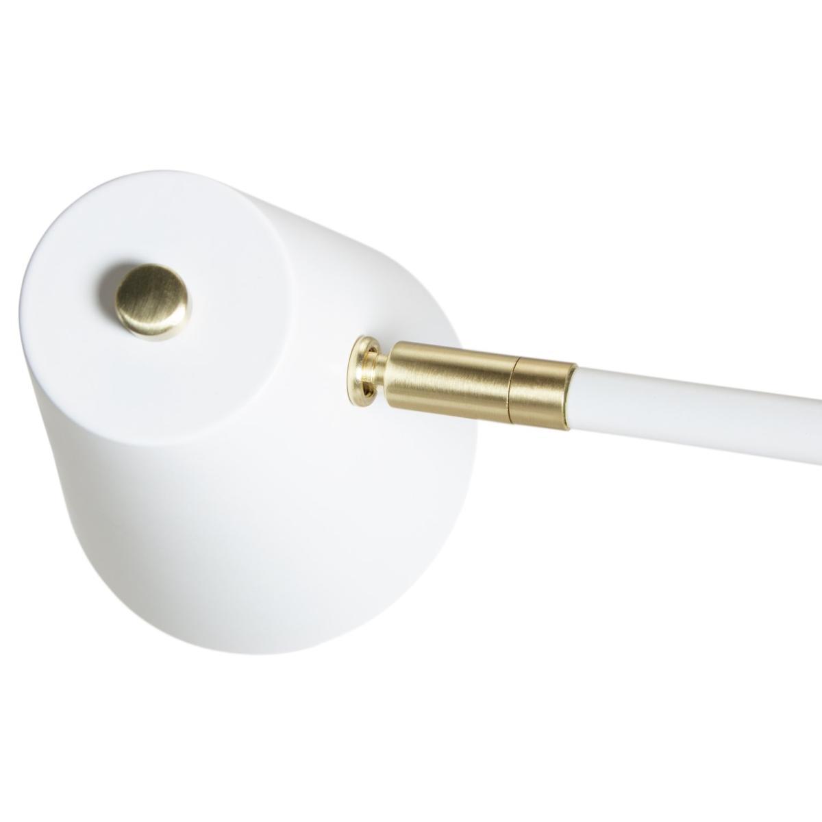 Habitat Vesper Cone Task Table Lamp - White & Gold – image 4
