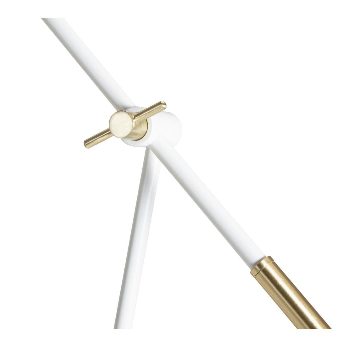 Habitat Vesper Cone Task Table Lamp - White & Gold – image 5