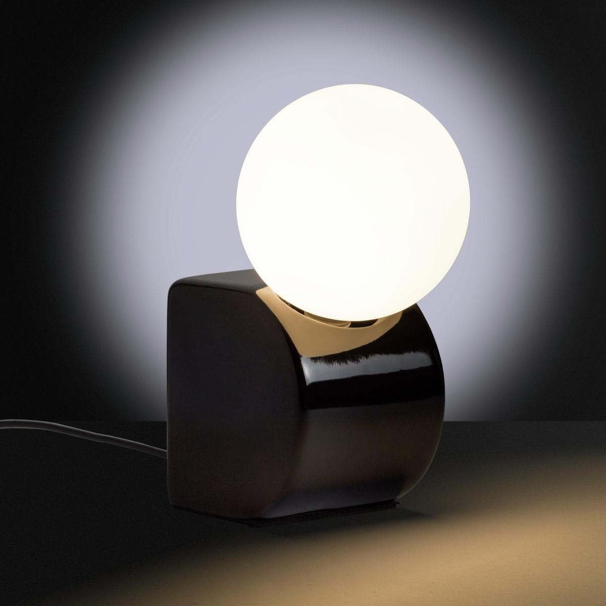 Habitat Vico Opal Table Lamp - Black – image 2