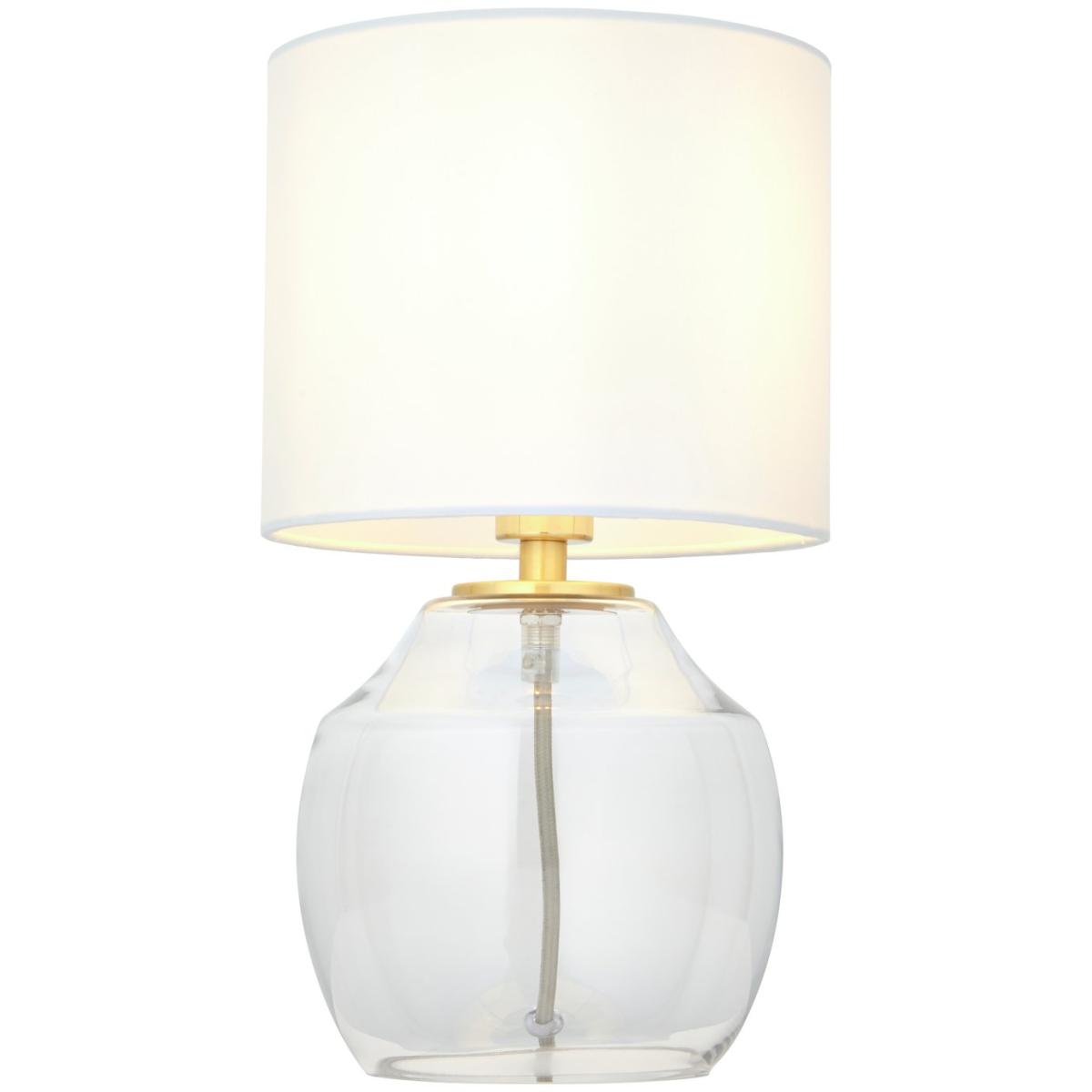 Shore Light Fabia Glass Table Lamp - Clear & White – image 3