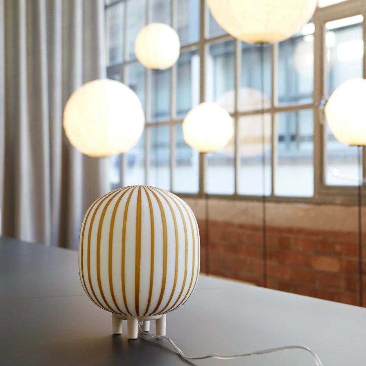 Established & Sons Filigrana T2 Cylinder Table Lamp White Tobacco - Heal's UK Lighting – image 2
