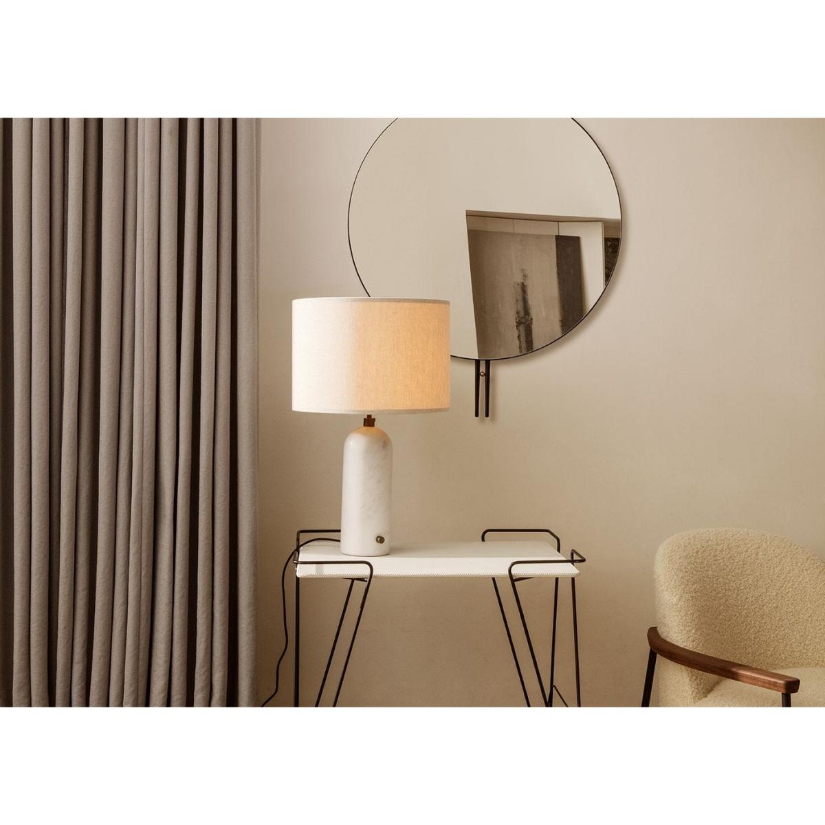 Gubi Gravity Table Lamp Small Blackened Steel Base Canvas Shade – image 14
