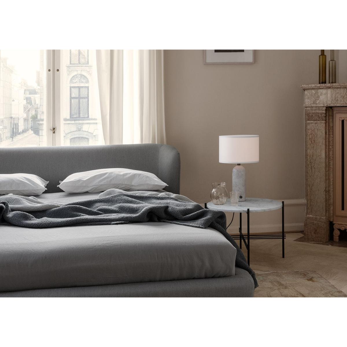 Gubi Gravity Table Lamp Small Blackened Steel Base Canvas Shade – image 4